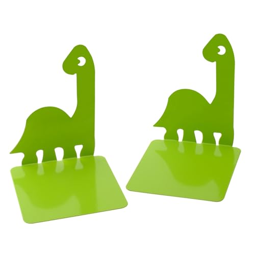 Artkingdome Dinosaur Bookends, Room Ends Books, Holder Racks Stand, Desk School Liberary Book End, Toddler Bookends Decorative 1Pair Green - color: Green