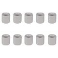 Mega Candles 10 pcs Gray 1/2 Inch Diameter Ceramic Chime Ritual Spell Candle Holders, Great for Casting Chimes, Meditation, Rituals, Spells, Vigil, Witchcraft, Wiccan Supplies - color: Gray, size: 10 Pieces