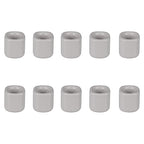 Mega Candles 10 pcs Gray 1/2 Inch Diameter Ceramic Chime Ritual Spell Candle Holders, Great for Casting Chimes, Meditation, Rituals, Spells, Vigil, Witchcraft, Wiccan Supplies - color: Gray, size: 10 Pieces