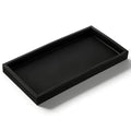 Bathroom Tray, 7.87" Small Silicone Bathroom Vanity Tray Holders Organizers Black Silicone Trays for Bathrooms Counter, Kitchen Soap Trays, Accessories Countertop