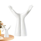 Human Hand Vase - Hand Shape Boho Vase for Flowers, Artistic Ceramic Sculpture Pot, Unique Decor Piece | for Living Room Tabletop Bedroom Shelf Entryway Home Art Bohemian Decoration
