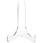 Plymor Clear Acrylic 60-Degree Angle Easel With Shallow Support Ledges, 7.5" H x 5.75" W x 4.75" D - size: 7.5" x 5.75" x 4.75"