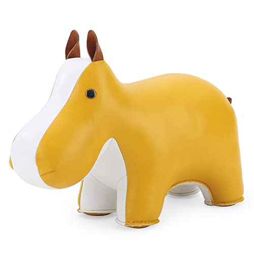 Zuny, Classic Series Bookend Ochre Yellow for Shelves, Office Decorative- Hippo - color: Hippo Yellow
