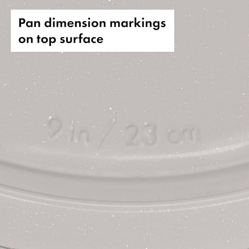 OXO Good Grips Non-Stick Pro Ceramic Coated Metal Bakeware 9” Round Cake Pan – Biscuit - color: Biscuit, size: 9" Round Cake Pan