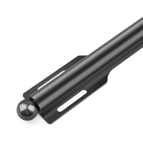 12" Valet Rod for Closet Pull Out (2 Pack, Black) - color: Black, size: 2 Pack