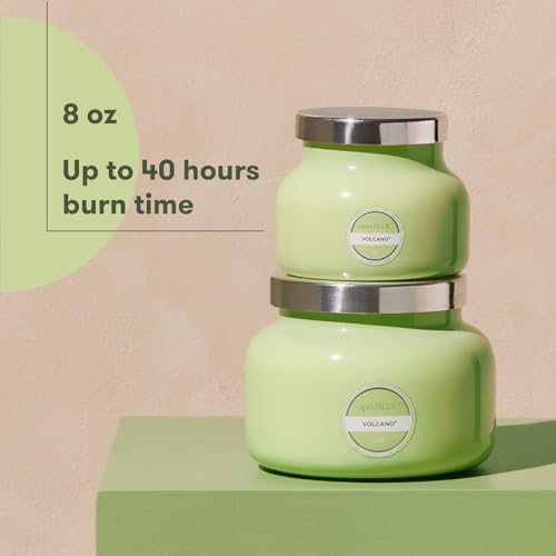 Capri Blue Volcano Scented Candles - Luxury Candles for Home Scented with Tropical Fruit & Sugared Citrus - Long Lasting Soy Wax Blend - Petite Glass Jar (Iced Matcha Green, 8 oz) - color: Iced Matcha Green, size: 8 oz