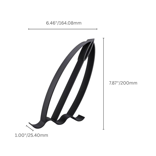 Surfing Sculpture â€“ Minimalist Decorative Accent for Surf Enthusiasts & Modern Home Decor | Collectible Design (Surf Board Floating Matte Black) - color: Surf Board Floating Matte Black