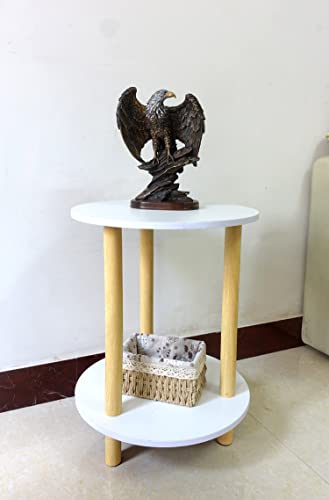 Eagle Statue Decorative, Bald Eagle Figurines Statues for Home Decor Bronze Resin Ornaments for Sculpture.