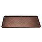 All Weather Boot Tray, Extra Large Size Water Resistant Plastic, Multi-Purpose for Shoes, Pet Feeding Trays, Mudroom Entryway, Garage, Indoor or Outdoor – Extra Large, 40”x20”(Brown) - style: Brown