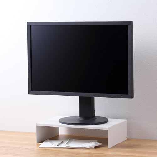 無印良品 MUJI 2461171 Steel Monitor Stand, Approx. 15.0 x 10.2 x 3.9 inches (381 x 260 x 100 mm)