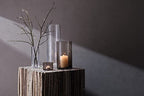 LSA International Wicker Tall Slim Vase 15.75”, Luxury Modern Decorative Glass Flower Holder with Textured Finish - size: 15.75"