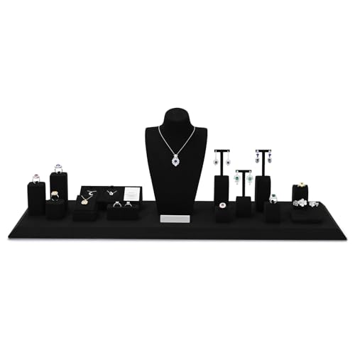 Microfiber Jewelry Bangle Watch Display Stand Bangles Watches Display Organizer Stand (Black) - size: 3.15" x 3.15" x 2.17"