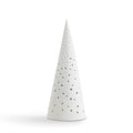 Kahler Nobili Tealight Candle Holder High, Snow White, 10" H, Designed by Bache & Bendix Becker, Gift Box Included