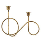 Twisted Brass Style Candle Holder, Candlestick Holder for Table Decoration, Holiday, Wedding, Housewarming - size: Size A