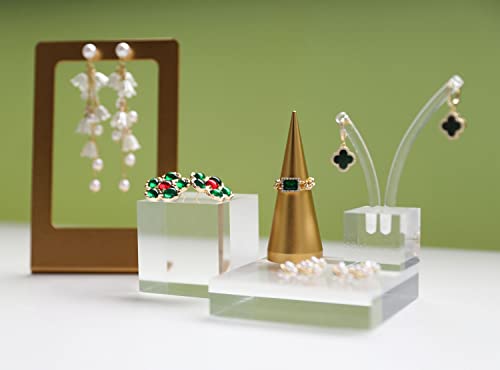 small clear display riser, Acrylic block for jewelry selling, transparent earring ring display riser for Closet Show【1.97 L x1.97 W x1.97 H inch】 - size: 1.97 L x1.97 W x1.97 H inch