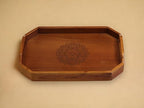 Vesta Homes Extra Large Wooden Serving Tray for Home, Kitchen, Breakfast, Restaurant, Office Organizer, Dining Table | Premium Acacia Wood |18 * 12 * 3 Inches | Handcrafted in India - size: 18" x 12" x 3" (Single Tray)