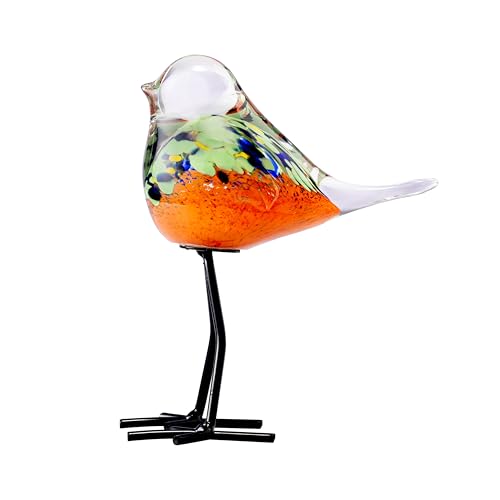 Glass Bird Figurines Art Collectible Ornaments Statue Figurines Modern Handmade Sculpture Home Decor - color: Bd-1