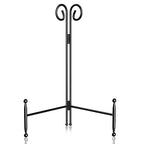 SVENJBB Plate Stand and Holder Display Stand 12 Inch, Black Iron Picture Frame Stand for Display, Collapsible and Portable Easel Stand for Table (1 Pack)