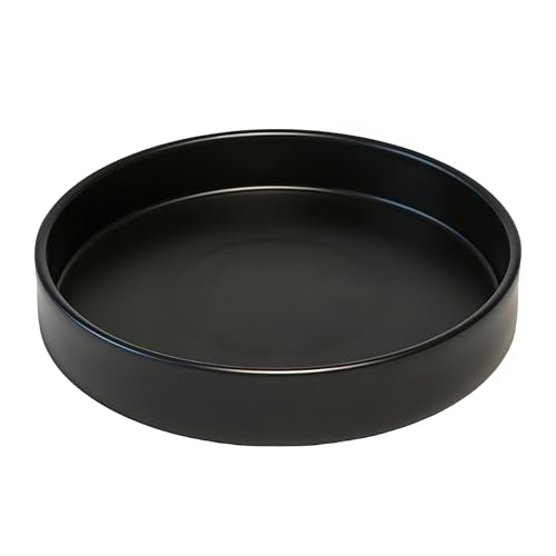 1 Pack 12 inch Plant Saucer Drip Tray, Heavy Sturdy Plastic Planter Flower Pot Drainage Tray Plate Saucers for Indoor Outdoor Garden, Plant Water Drip Trays for pots Base (12", Black) - color: Black, size: 12" - 1Pcs