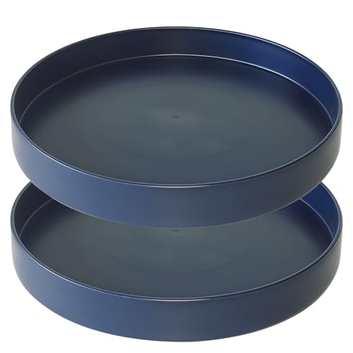 Plant Saucer 6 inch Drip Tray for Ceramic Plastic Pots, 2 Pack Plant Saucers for Indoors, Plastic Planter Flower Pot Saucers for Potted Plants, Planter Water Trays for pots Base (6", Blue) - color: Blue, size: 6" - 2Pcs