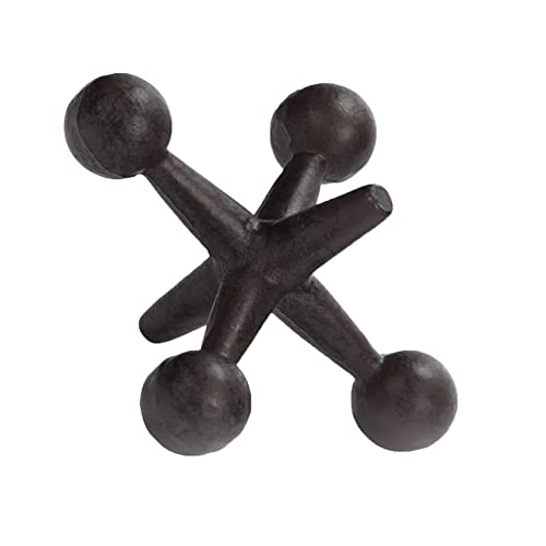 6.75" H Jack Decor Cast Iron Decorative Jacks for Home, Iron Bookends, Door Stop,Paperweight（1 PC）