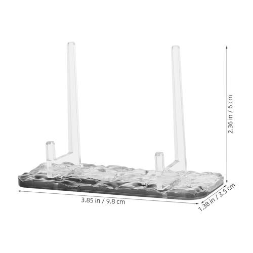 VILLCASE Portable Acrylic Display Easel Water Ripple Beauty Stand Versatile for Offices Hotels