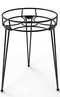 Midcentury Modern Metal Potted Plant Stand 18.7 inches Tall Flower Pot Holder Large Rustproof Iron Garden Container Heavy Duty Rack for Planter,Black (18.7 inches Tall Black) - color: 18.7 inches Tall Black