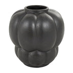 Deco 79 Ceramic Decorative Vase Wide Bubble Inspired Centerpiece Vase with Distressed Speckled Texturing, Flower Vase for Home Decoration 10" x 10" x 11", Black - size: 10" x 10" x 11"