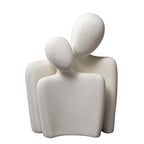 Ceramic Couple Statue Modern Shelf Decor Knick Knacks for Shelves, Valentine's Day Wedding Gifts, Home Decor for Living Room, Bedroom, Bookshelf & TV Stand (XL) - size: XL-10.2in