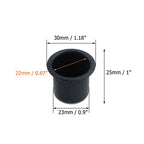 Coshar 30pcs Candle Holders Candlestick Holder Cup Candle Drip Protectors Empty Case for Candle Making, 30x25mm, Aluminum - size: 30x25mm(Black)