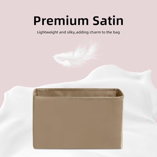 DGAZ Silk Purse Organizer Insert Fits Hermes So Kelly Bags, Silky Smooth Bag Organizer，Luxury Handbag & Tote Shaper(Gris Tourterelle,So kelly26) - color: Gris Tourterelle, size: So kelly26