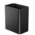 Small Bathroom Trash Can 2.4 Gallon Wastebasket, Slim Metal Garbage Can Matte Black Stainless Steel Trash Bin for Bedroom,Office,Kitchen,Toilet, rv, Near Desk, Under Sink - color: Black
