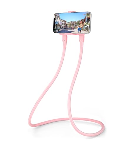B-Land Cell Phone Holder, Universal Mobile Phone Stand, Lazy Bracket, DIY Flexible Mount Stand with Multiple Function - color: Pink
