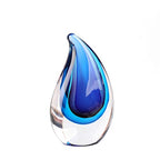 Yao Yuan Hand-Blown Murano-Style Glass Sculpture Decor Statue and Figurine - Wonderful Gift, Blue - color: Blue