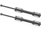12" Valet Rod for Closet Pull Out (2 Pack, Black) - color: Black, size: 2 Pack