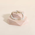GemeShou 2pcs Wooden Jewelry display tray, Hexagon jewelry display riser, Jewelry retail shop photography props【Beech Hexagon tray-2pcs】