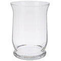 Wisechoice Elegant Large Clear Hurricane Glass Candle Holder for Pillar-Style Candles | Home or Special Occasions Display, 5.50 Inch Diameter x 8 Inch H