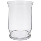 Wisechoice Elegant Large Clear Hurricane Glass Candle Holder for Pillar-Style Candles | Home or Special Occasions Display, 5.50 Inch Diameter x 8 Inch H