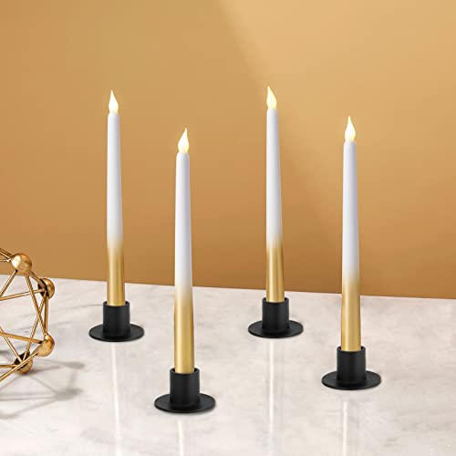 12 Pcs Black Candle Holders Sets Vintage Candlestick Holder Table Centerpieces Farmhouse Decor for Home Dinning Wedding Party Anniversary Housewarming Gifts - color: 211165-12