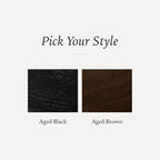 Maven Lane Owen Modern Side Table, 19" Compact Design - Bold Accent Table, Round Night Stand with Aged Brown Finish and Durable Rubberwood Base - Statement Making Style for Living Room or Bedroom - color: Aged Brown