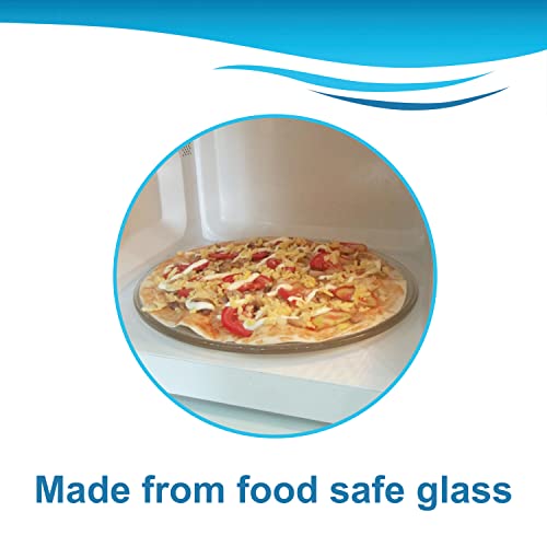 HQRP 11-1/4 inch Glass Turntable Tray Compatible with Magic Chef 203500 MCO160UW MCO165UB MCO165UW MCP13E1ST MCT9E1ST MCD990W MCD991ARB MCD991ARS MCO160S MCO160UB MCO160UQ Microwave Oven Plate