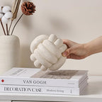 Knot Ball Statue Decor, Coffee Table Decor, Resin Aesthetic Decorative Accents for Book Shelf Entry Table Boho Modern Rustic Home Décor Office Living Room Decoration