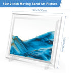 Coitak Moving Sand Art Picture, Dynamic Sand Picture, Desktop Sand Art for Home Decor and Office (12x10inch) - size: 12x10inch
