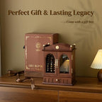 KINTNESS Magic House Style Black Walnut Wooden Jewelry Box - Solid Wood Large Jewelry Organizer with Secret Compartment for Women Girls, Jewelry for Bracelet, Necklace, Ring - style: Magic House Design