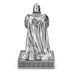 King's Guard Watch Display Stand Eyeglass Jewelry Bracelet Necklace Holder Trays Towers Resin Pen Holder Warrior Knight Mobile Phone Stand for Office & Home (Silver) - color: Silver