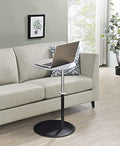 Small Drink Table,Height Adjustable Pedestal Table, Martini Tables, Side End Tables with Round Marble Top,Increase Size and Weighted Base for Living Room,Bedroom,Small Spaces - Gray - color: Marble-adjustable 1#