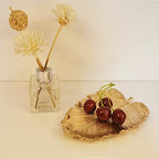 Metal Jewelry Dish, Small Leaf Shaped Ring Holder Jewelry Organizer, Trinket Dish Vanity Tray for Dresser Christmas Birthday Wedding Gifts Large Elm-Gold - color: Large Elm-Gold