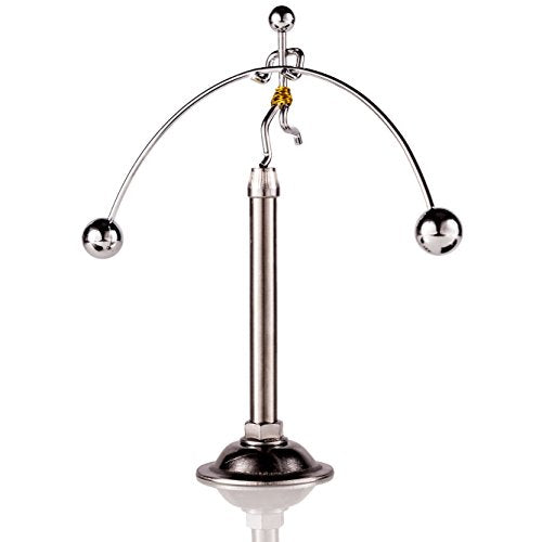 Sunnytech Steel Balance Toy Weightlifter Kinetic Art Balance Toy Balancing Decompressive Science Psychology Home Offic Decor Desk Decor WJ049 - style: WJ049