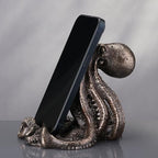 Veronese Design 4 3/8 Inch Octopus Tentacle Cell Phone Holder Desk Stand Sculptural Display Station Nautical Home Decor Steampunk Statue