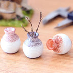 6Pcs Mini Bud Vases - Tiny Resin Flower Vases, Micro Landscape DIY Decor, Moss Succulent Ornaments, Fairy Garden Accessories, Home Tabletop Decoration, Gift for Plant Lovers